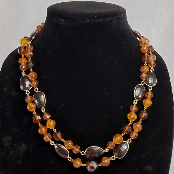 Vintage Western Germany 1950's Beaded Multistrand Necklace - Picture 4 of 9
